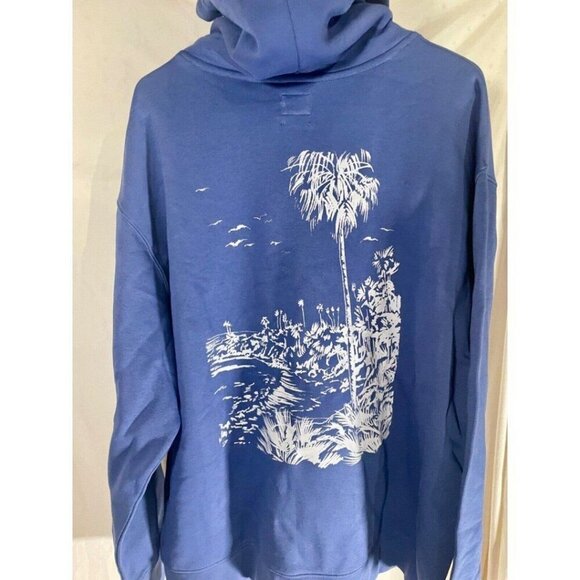 Levi's Men's Palm Logo Relaxed Fit Pullover Sweatshirt - Indigo Extra Large XL - Picture 5 of 6